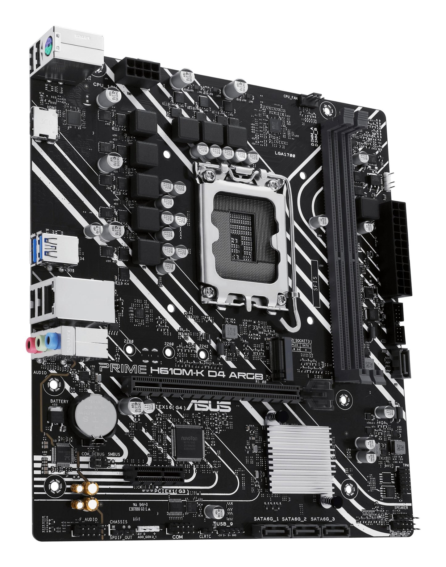 ASUS PRIME H610M-K D4 ARGB Intel H610 LGA 1700 micro ATX Motherboard
