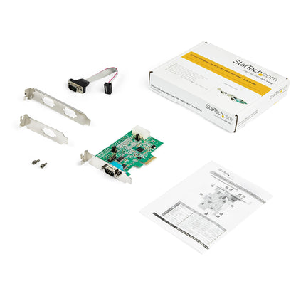 StarTech.com 2-port PCI Express RS232 Serial Adapter Card - PCIe RS232 Serial Host Hub (2S953LP)