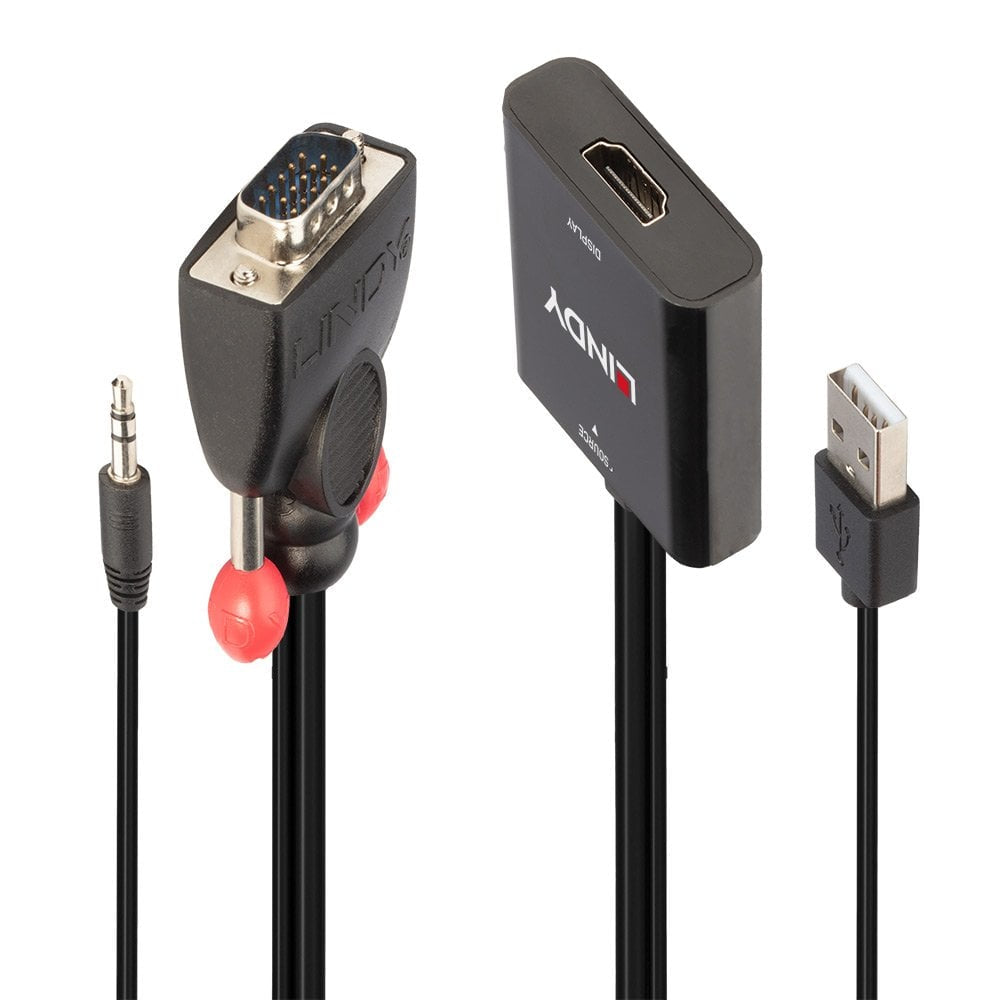 Lindy VGA and Audio to HDMI Converter Cable