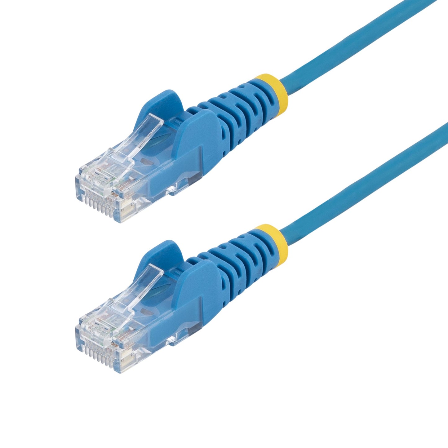 StarTech.com 15m Blue Slim CAT6 Ethernet Cable, Snagless, 100W PoE, UTP, LSZH, 28AWG