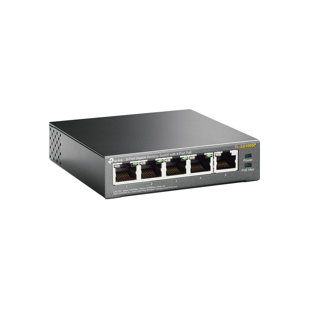 TP-LINK 5-Port Gigabit Desktop PoE Switch with 4-Port
