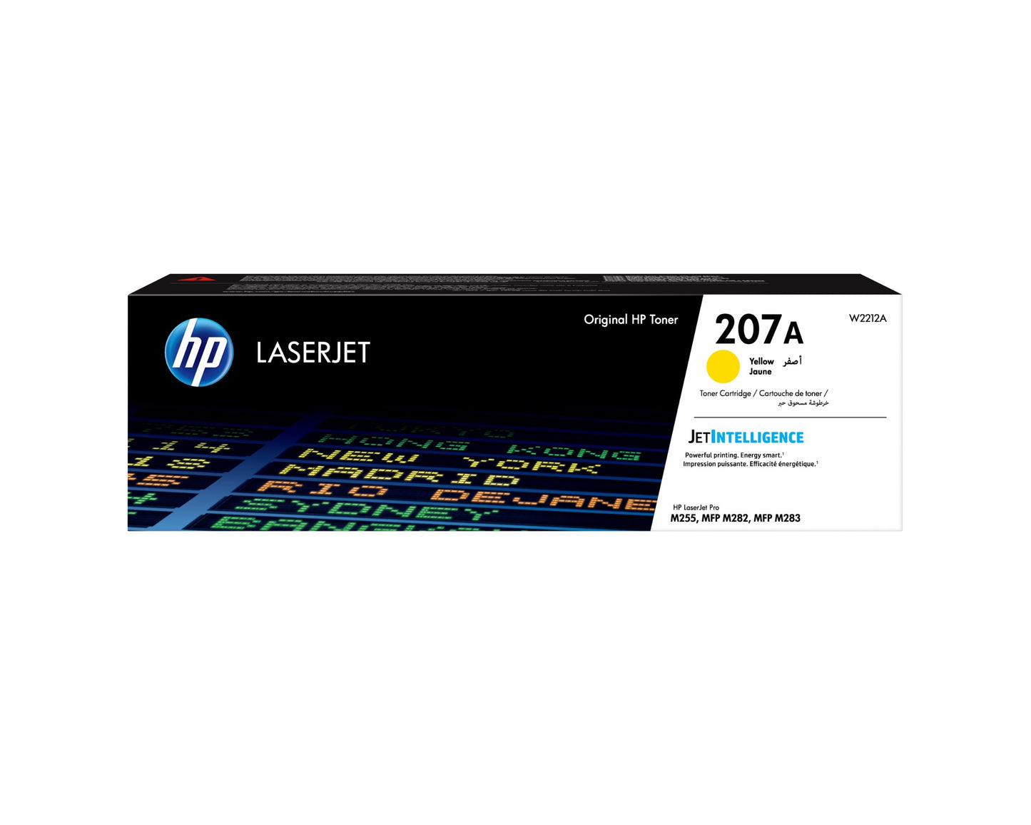HP W2212A/207A Yellow Toner Cartridge (1.25K pages, HP M 283)
