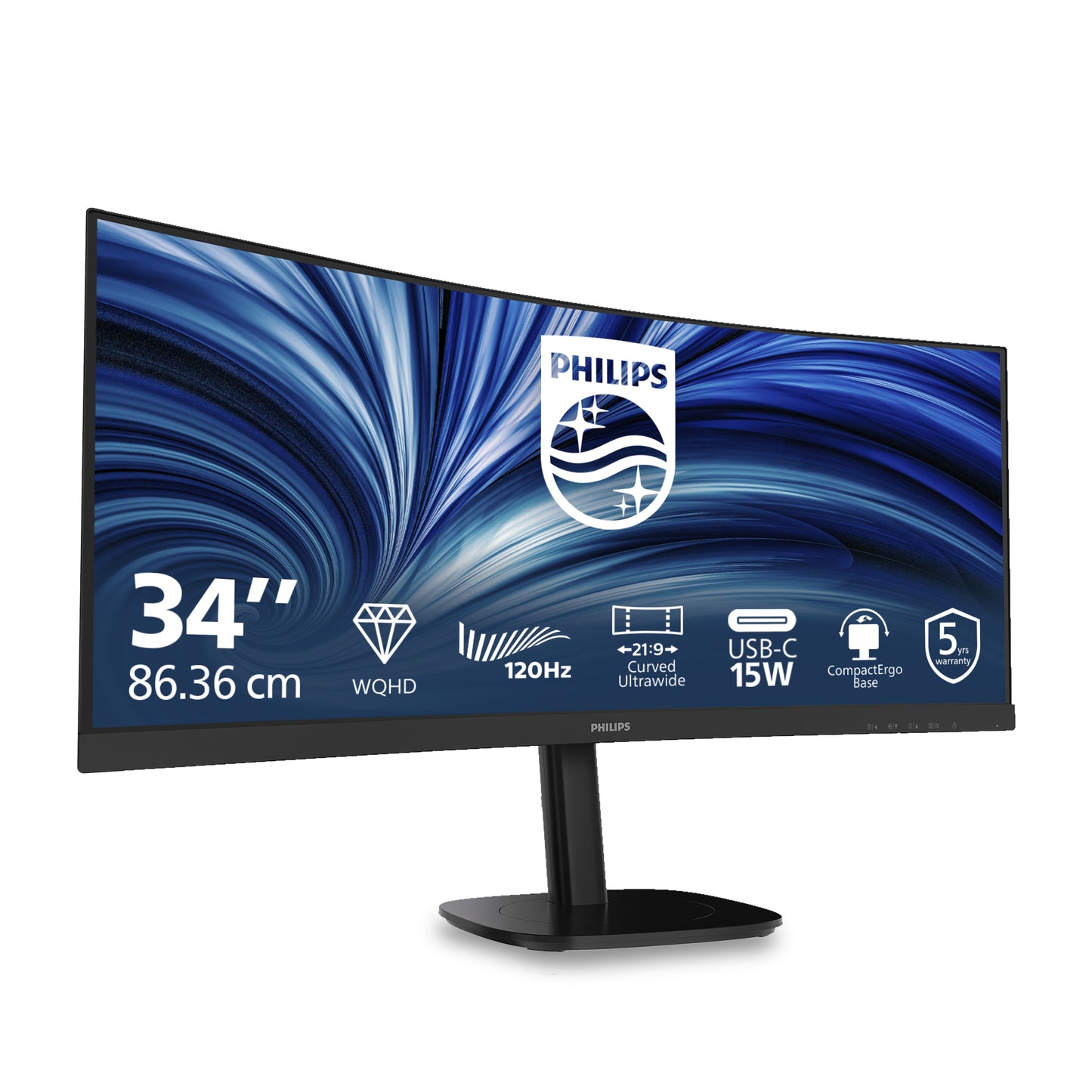 Philips 34B2N3500C/00 34" UWQHD VA 120Hz Curved Monitor
