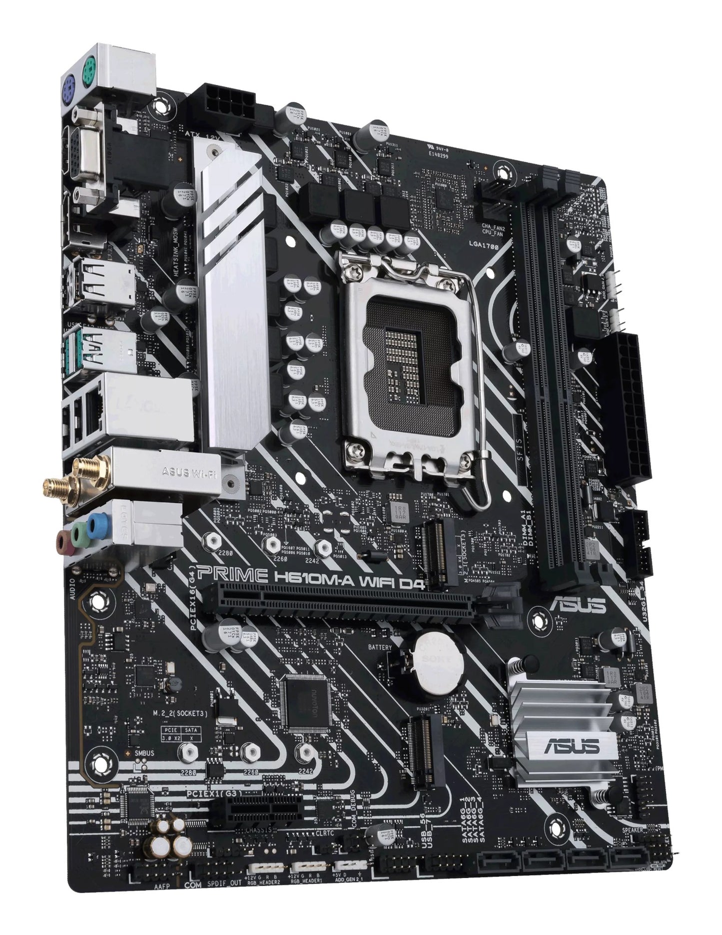 ASUS PRIME H610M-A WIFI D4 Intel H610 LGA 1700 micro ATX Motherboard