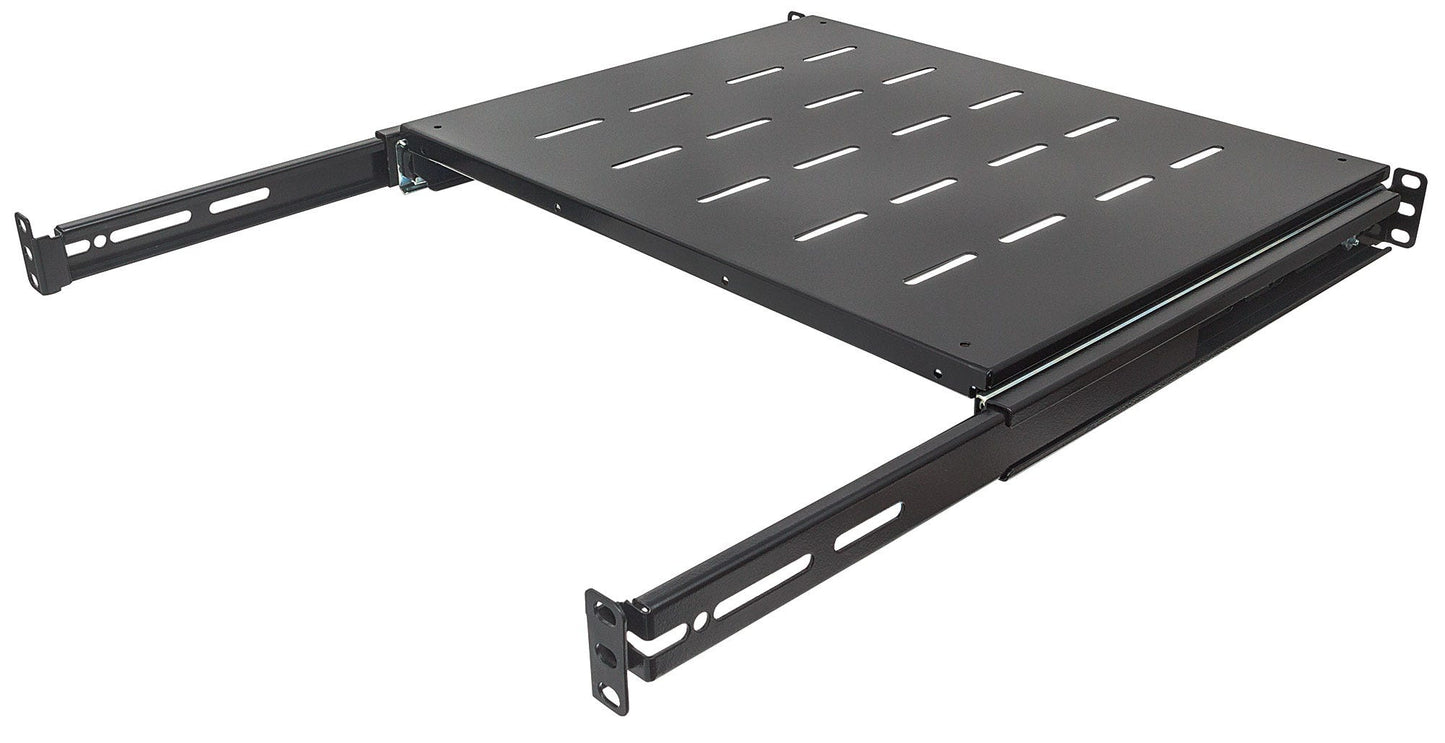 Intellinet 19" Sliding Shelf, 1U, For 600 to 800mm Depth Cabinets & Racks, shelf