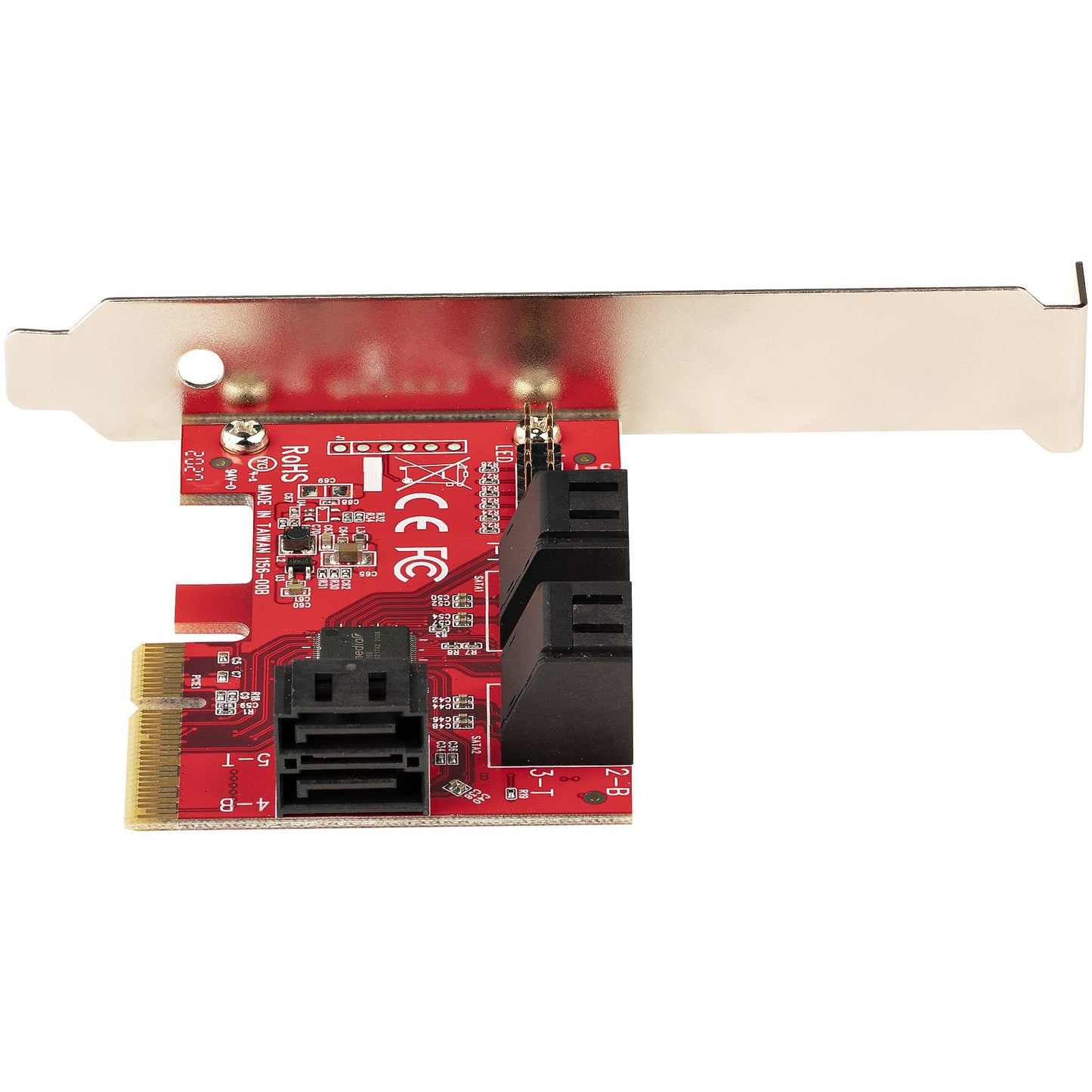 StarTech.com SATA PCIe Card - 6 Port PCIe SATA Expansion Card - 6Gbps - Low/Full Hub