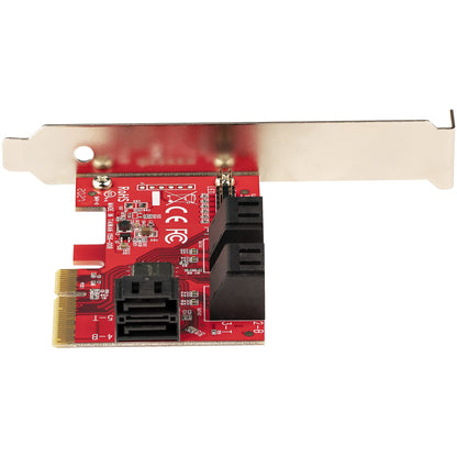 StarTech.com SATA PCIe Card - 6 Port PCIe SATA Expansion Card - 6Gbps - Low/Full Hub
