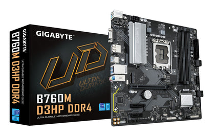 Gigabyte B760M D3HP DDR4 Motherboard - Supports Intel Core 14th Gen CPUs, 4+1+1