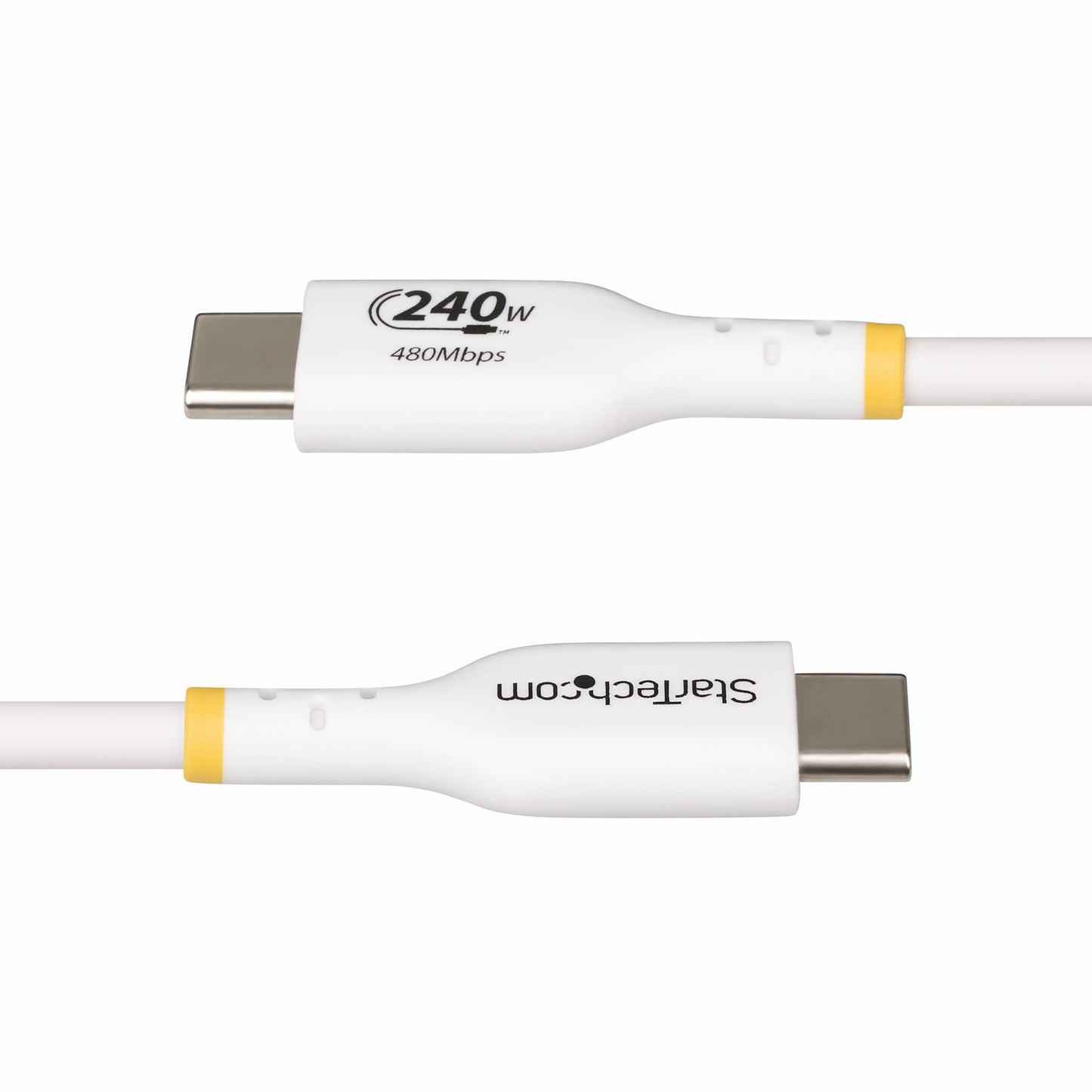 StarTech.com 10ft (3m) USB-C Charging Cable, Charge & Sync, 240W (5A) PD EPR, USB (White)
