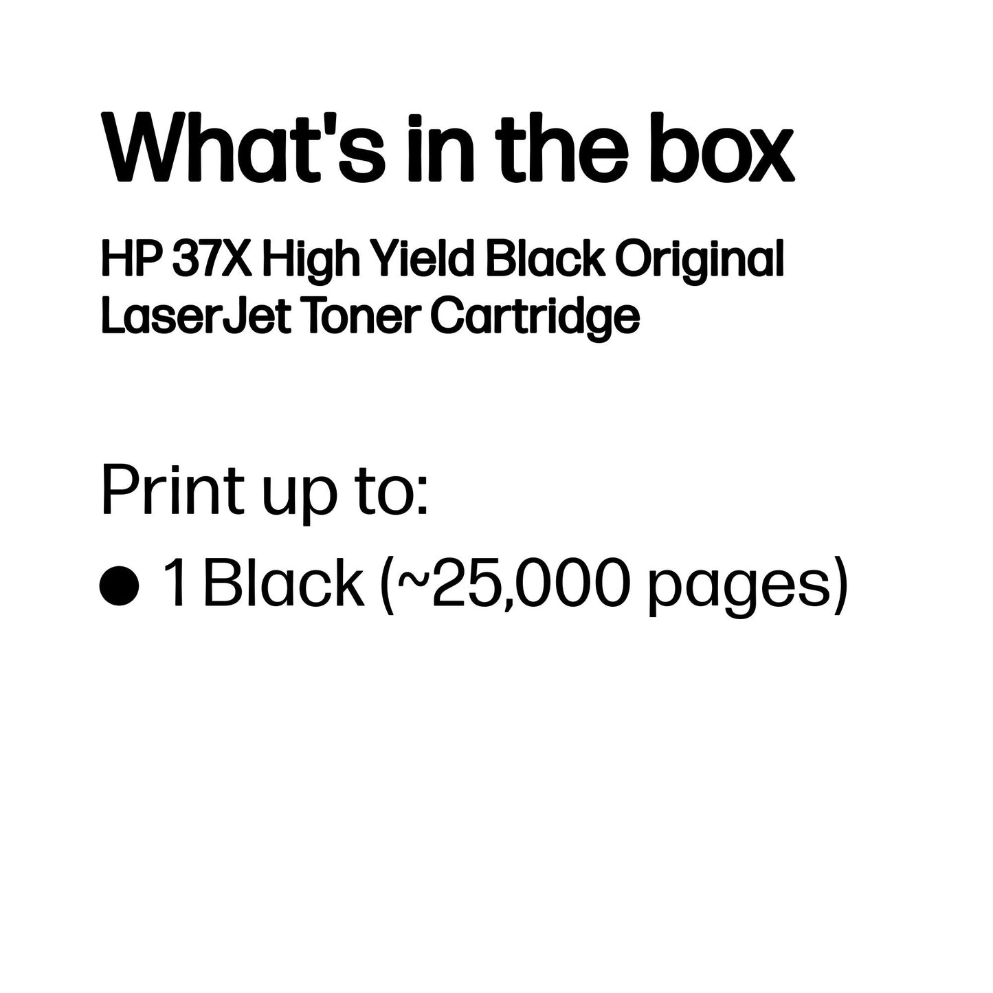 HP CF237X/37X Toner Cartridge (25K pages)