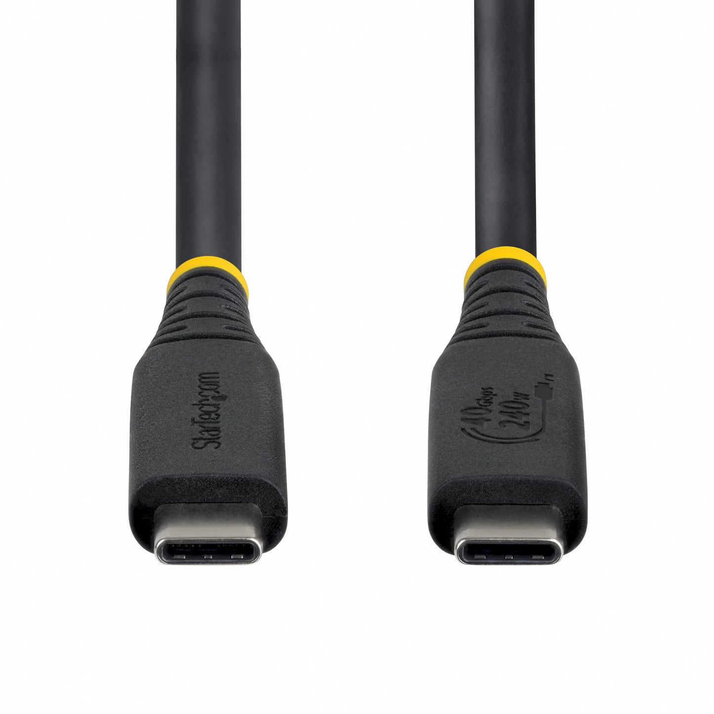 StarTech.com 1m (3ft) USB4 Cable, 40Gbps, USB-IF Certified USB-C Cable, 240W PD, 8K (Black)