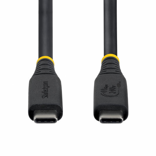 StarTech.com 1m (3ft) USB4 Cable, 40Gbps, USB-IF Certified USB-C Cable, 240W PD, 8K (Black)