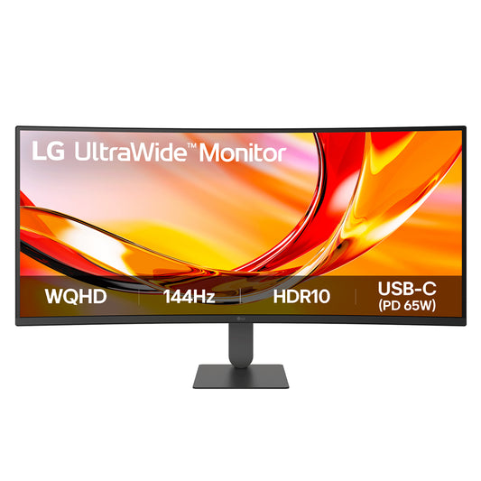 LG UltraWide™ U6 34U640B-B.AEK, 34-inch 34" UWQHD VA 144Hz Curved Monitor