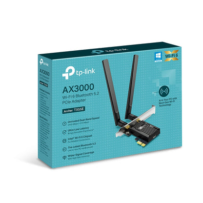 TP-LINK Archer AX3000 Wi-Fi 6 Bluetooth 5.2 PCIe Adapter