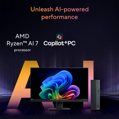 ASUS ExpertCenter PM700SK-0R7350022X Copilot+ Ryzen AI 7 350 16GB 512GB SSD SFF Desktop PC