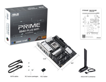 ASUS PRIME B840-PLUS WIFI AMD B840 Socket AM5 ATX Motherboard