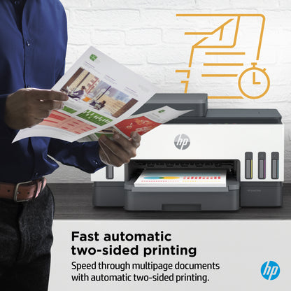 HP Smart Tank 7305 Wireless All-in-One Color Printer, Two-sided printing; Copier
