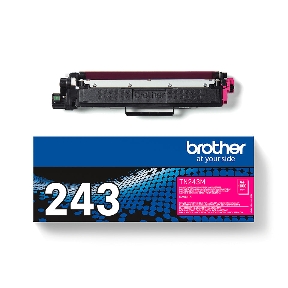 Brother TN-243M Magenta Toner Cartridge (1K pages, Brother HL-L 3210)