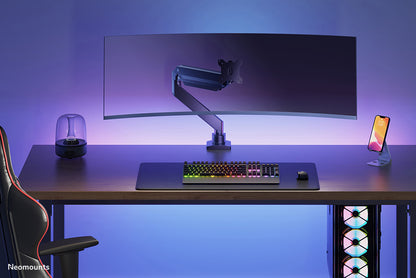 Neomounts NM-D775BLACKPLUS Monitor arm 10-49" - gas spring - Topfix - 180°-stop