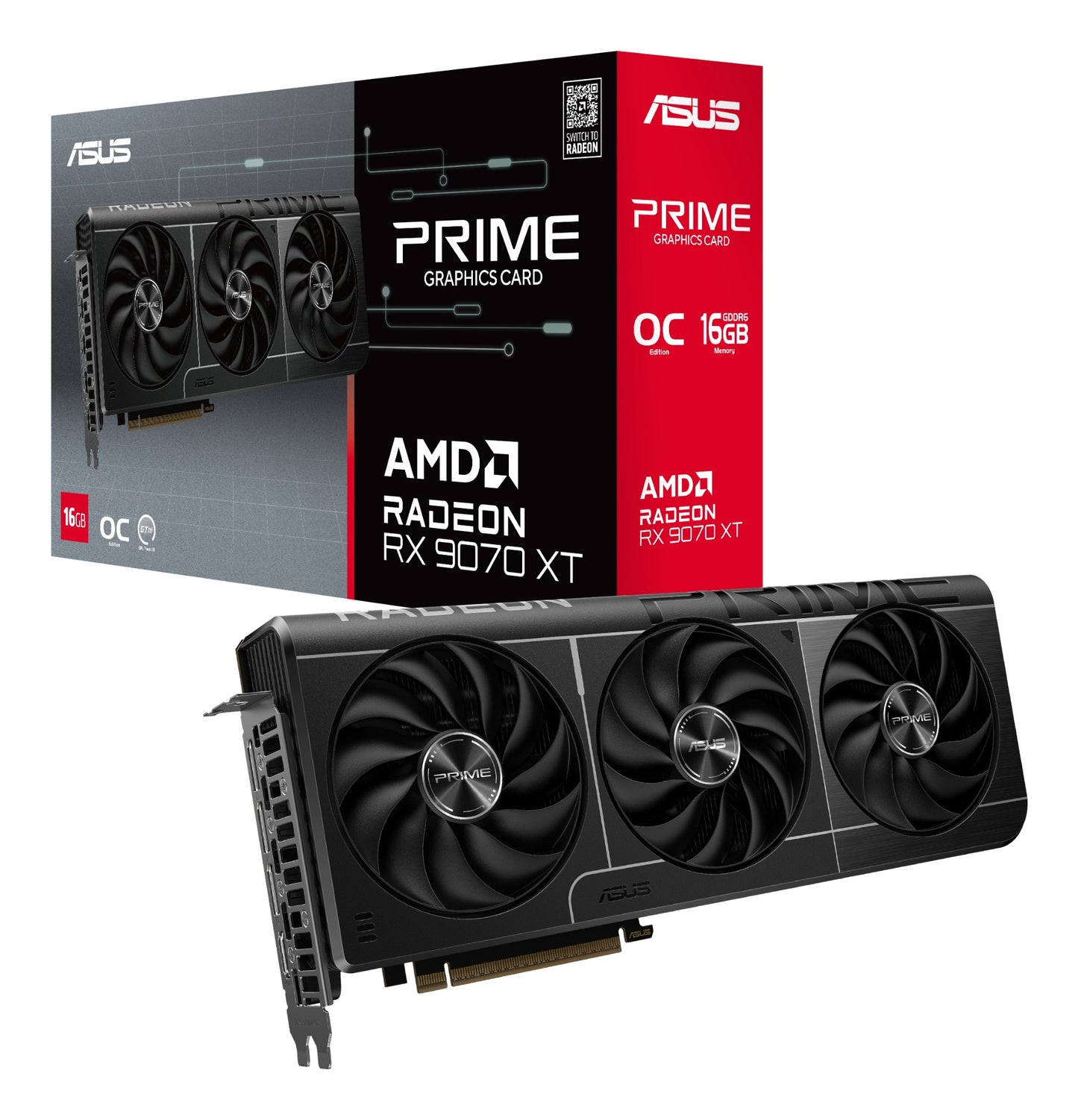 ASUS Prime Radeon RX 9070 XT 16GB GDDR6 Graphics Card ()