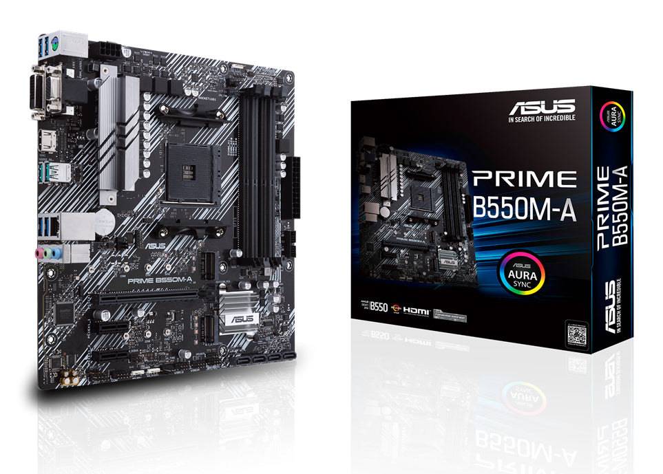 ASUS PRIME B550M-A AMD B550 Socket AM4 micro ATX Motherboard