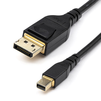 StarTech.com 6ft (2m) VESA Certified Mini DisplayPort to DisplayPort 1.4 Cable - 8K