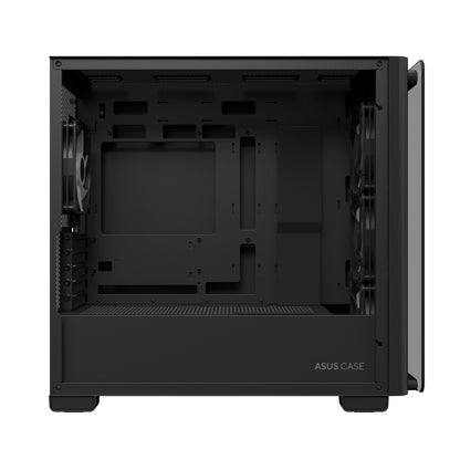 ASUS A23 PLUS TG ARGB BLACK Micro Tower PC Case