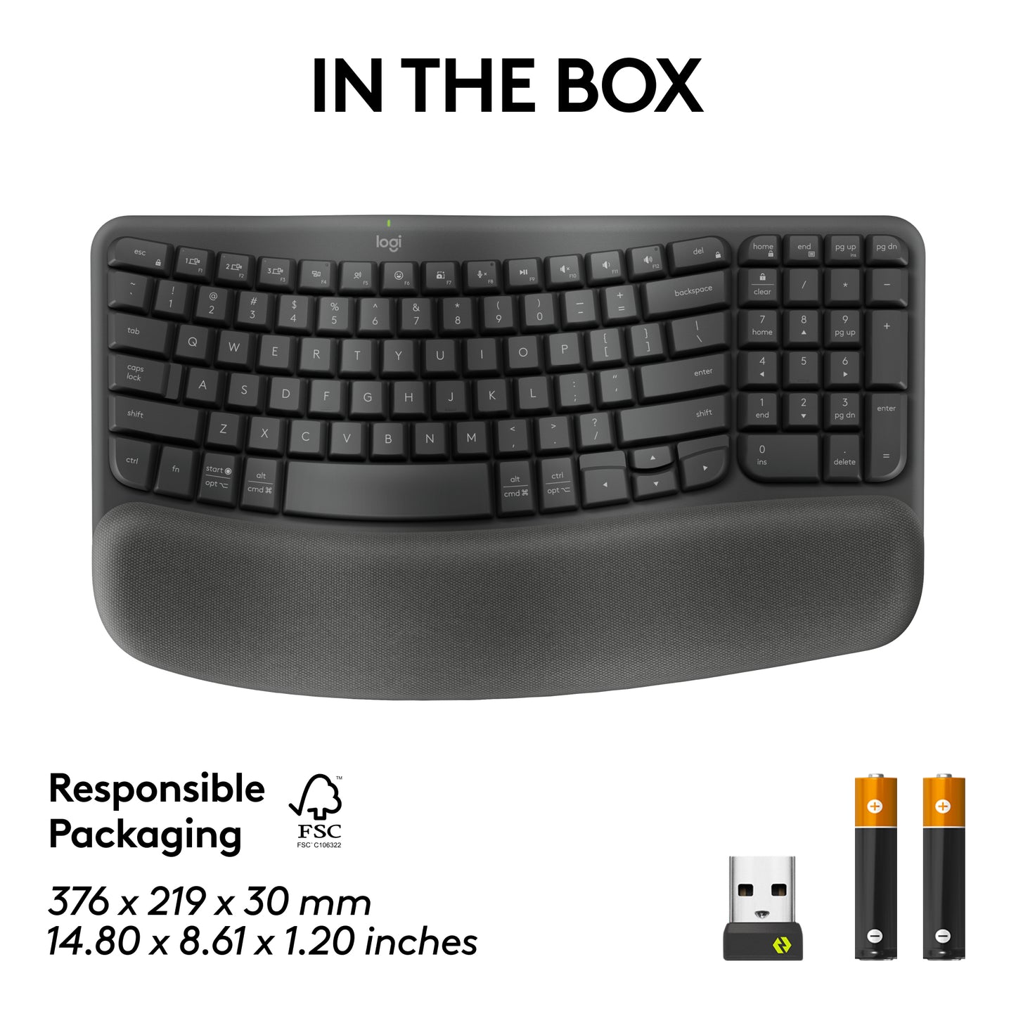 Logitech ERGO Wave Keys Wireless Keyboard
