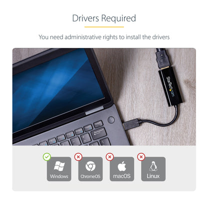 StarTech.com USB 3.0 to HDMI Adapter, USB to HDMI Monitor Converter for Windows Hub