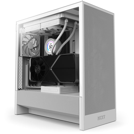 NZXT H5 Flow Midi Tower White PC Case