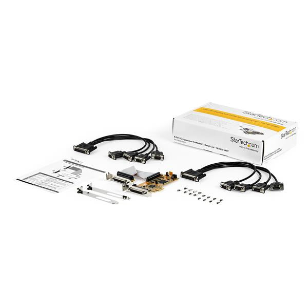 StarTech.com 8-Port PCI Express RS232 Serial Adapter Card, PCIe RS232 Serial Card Hub (S1050LP)