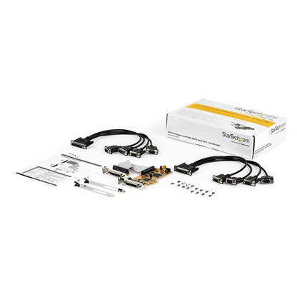 StarTech.com 8-Port PCI Express RS232 Serial Adapter Card, PCIe RS232 Serial Card Hub (S1050LP)