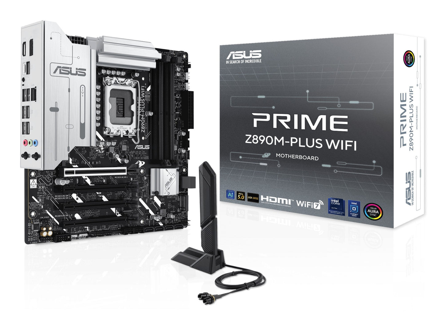 ASUS PRIME Z890M-PLUS WIFI Intel Z890 LGA 1851 (Socket V1) micro ATX Motherboard