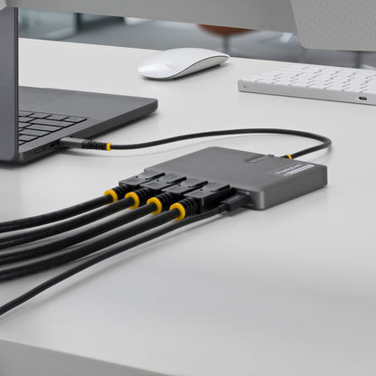 StarTech.com Quad-Monitor Workstation Adapter USB-C Docking Station (DPADAPT)