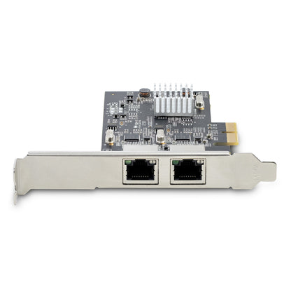 StarTech.com 2-Port 2.5Gbps NBASE-T PCIe Network Card, Intel I225-V, Dual-Port Network Adapter