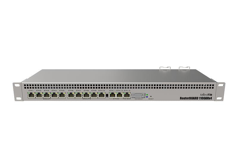 Mikrotik RB1100AHx4 wired router Gigabit Ethernet Stainless steel Networking