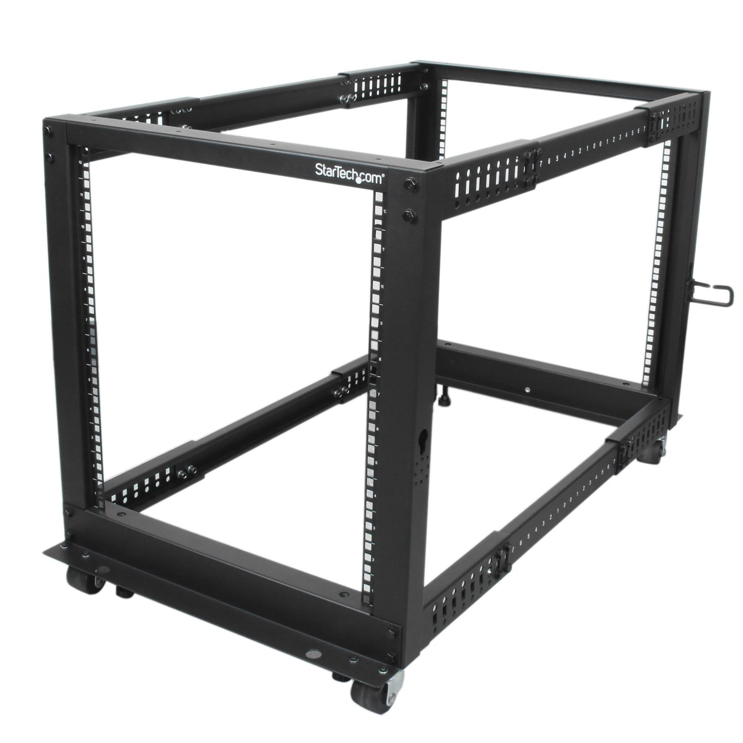 StarTech.com 12U 4-Post Server Rack, 19in Open Frame Rack with 40in (101cm) Mounting