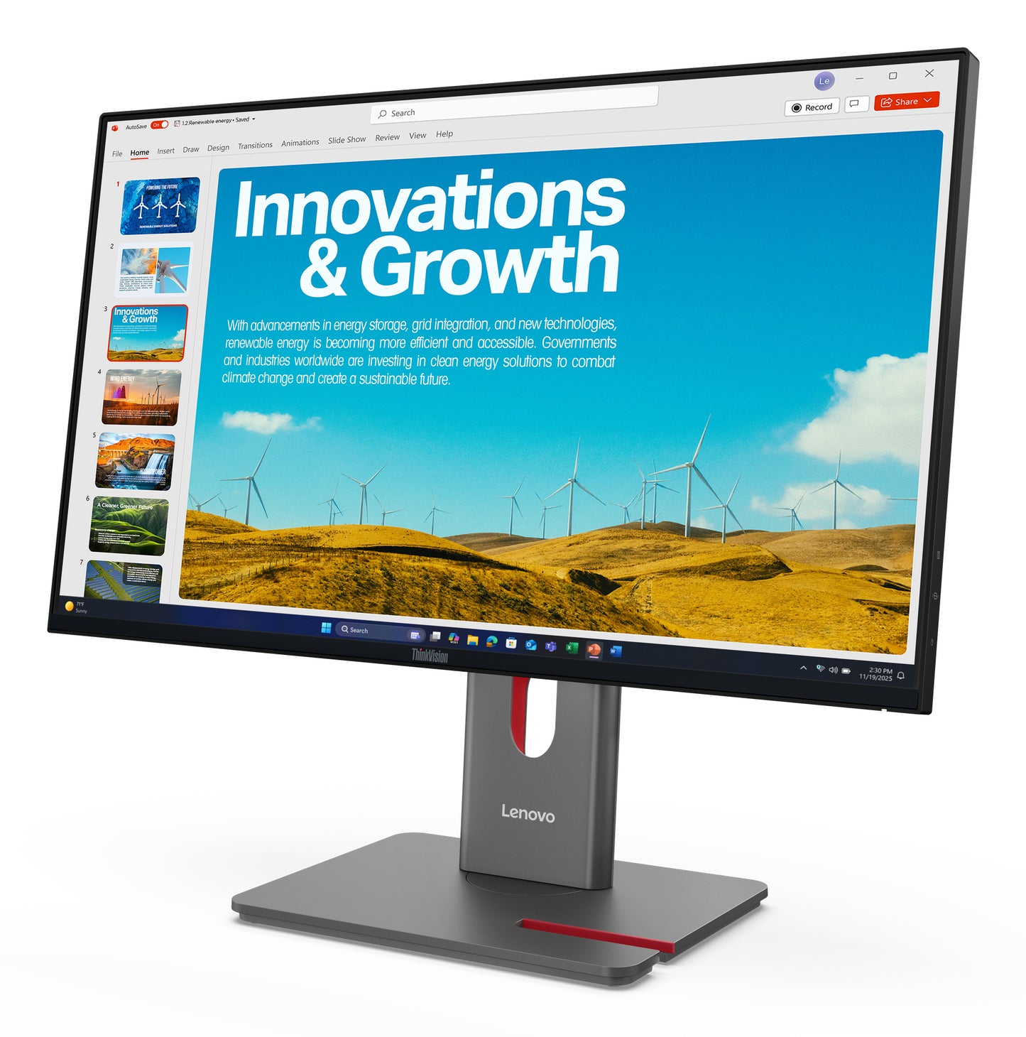 Lenovo ThinkVision P24QD-40 23.8" QHD IPS 120Hz Monitor