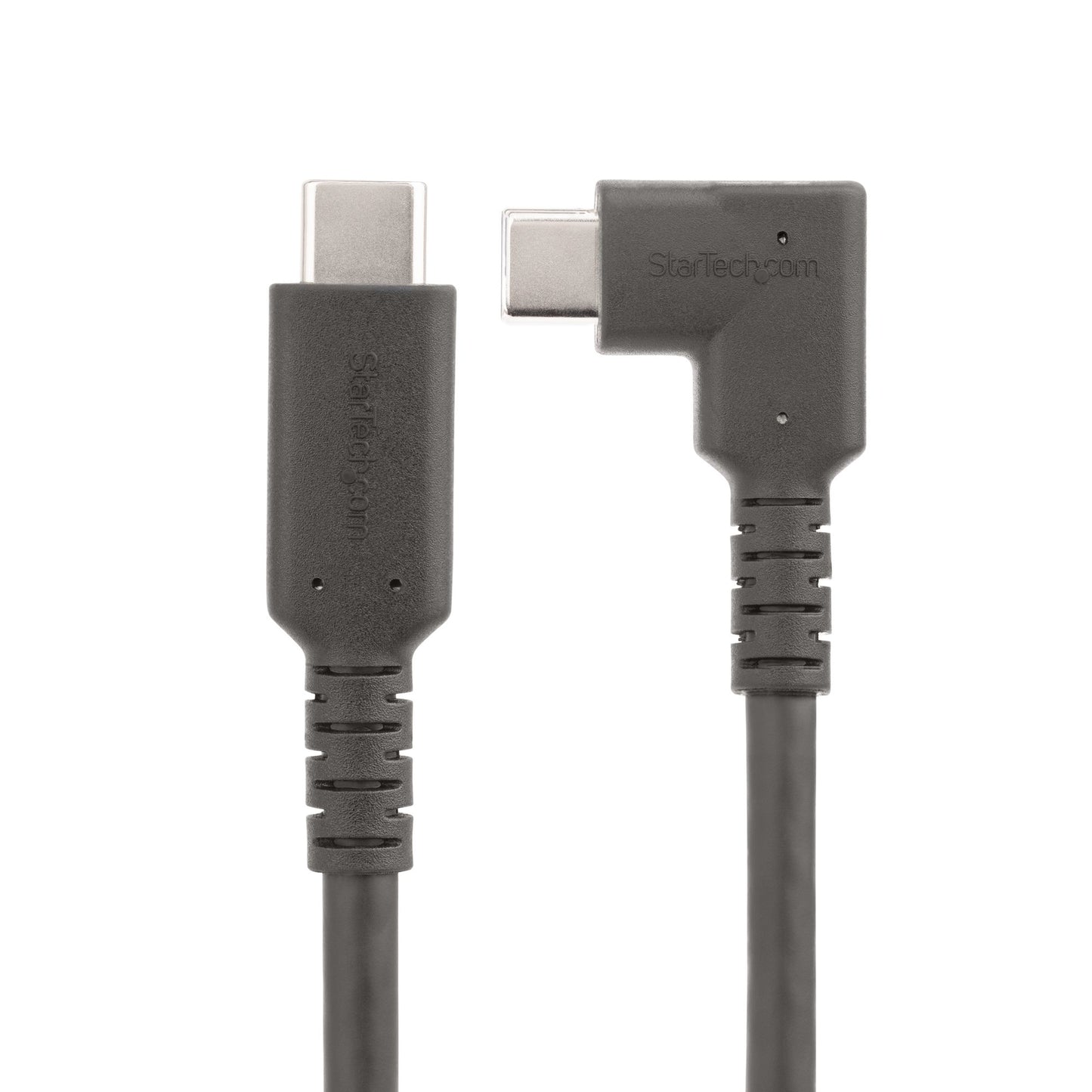 StarTech.com 1.6ft (50cm) USB-C Cable, Right-Angled, USB 10Gbps, 100W (5A) Power
