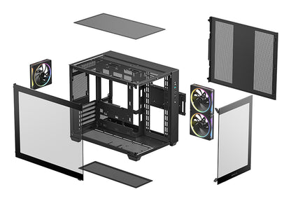 DeepCool CG330 3F Tower Black PC Case