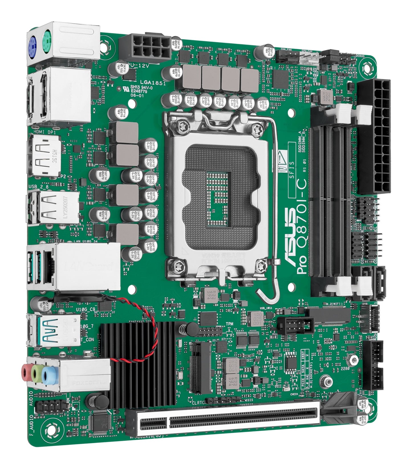 ASUS PRO Q870I-C-CSM Intel Q870 LGA 1851 (Socket V1) mini ITX Motherboard