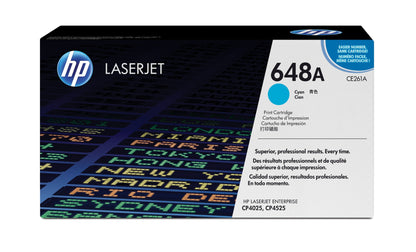 HP CE261A/648A Cyan Toner Cartridge (11K pages)