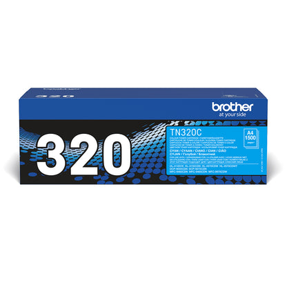 Brother TN-320C Cyan Toner Cartridge (1.5K pages)
