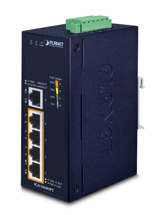 Planet IGS-504HPT network switch PoE