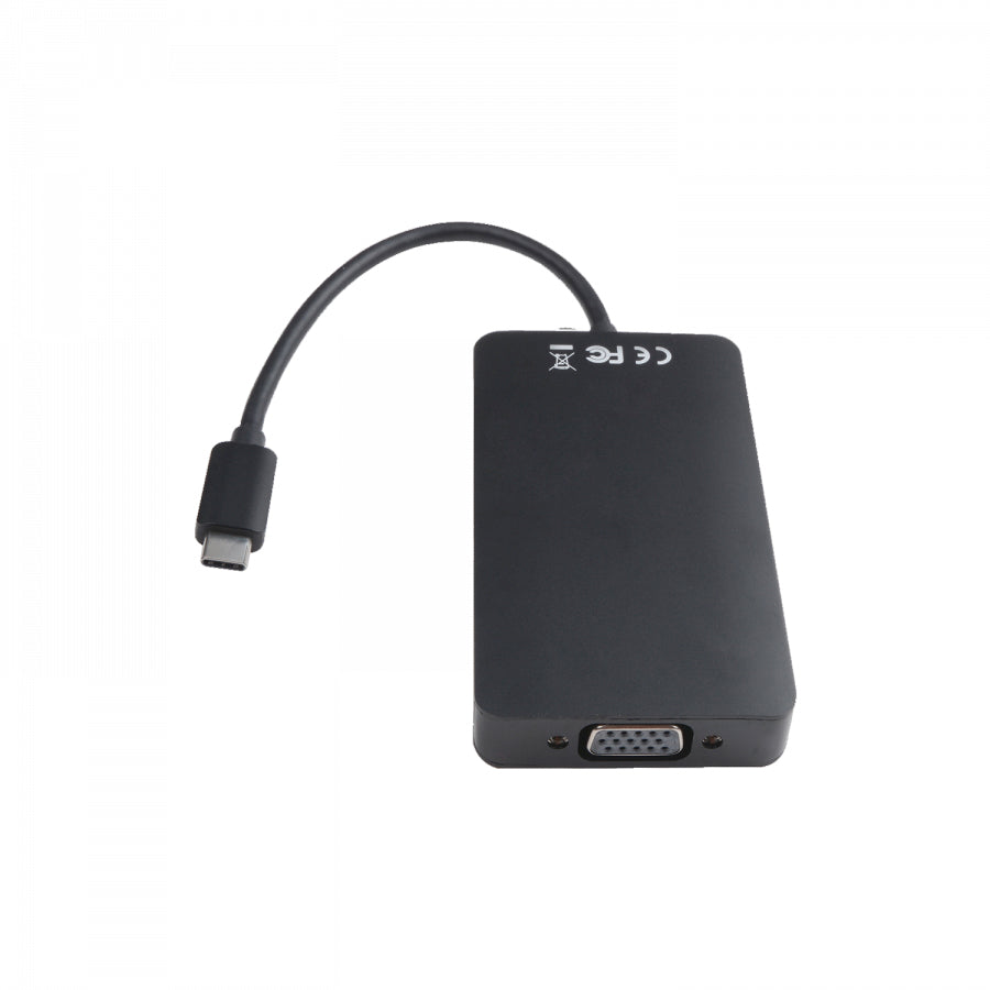 V7 V7UC-U3CRJ45HDVG-BLK USB graphics adapter 3840 x 2160 pixels Black Hub
