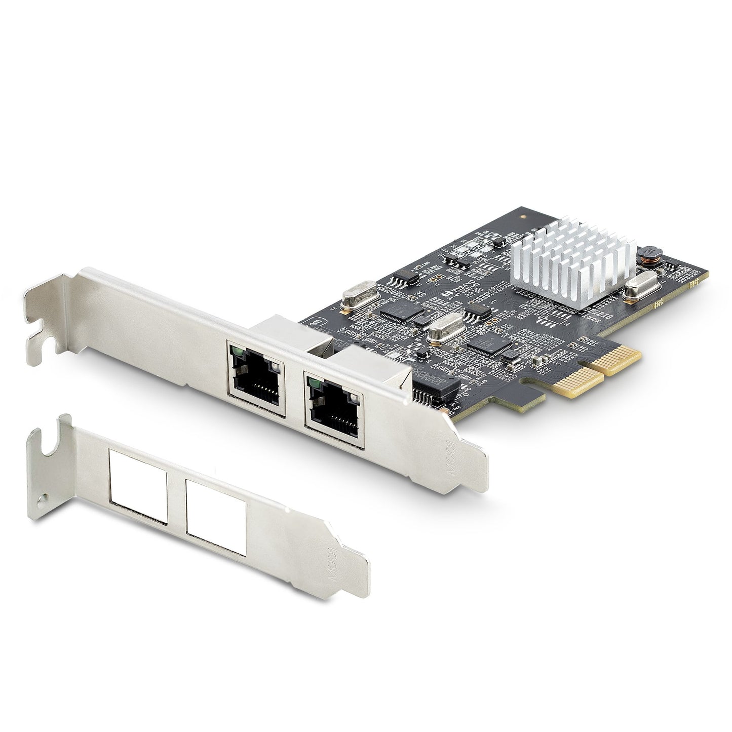 StarTech.com 2-Port 2.5Gbps NBASE-T PCIe Network Card, Intel I225-V, Dual-Port Network Adapter