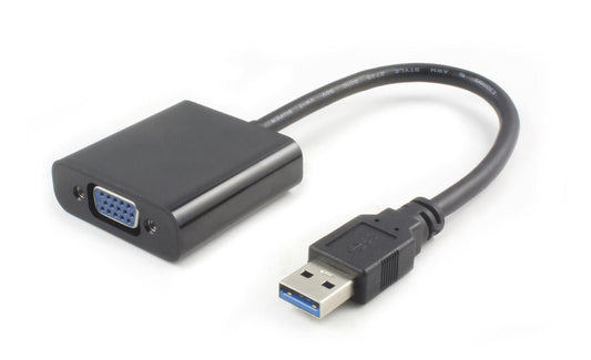 Microconnect USB3.0VGA USB graphics adapter 1920 x 1080 pixels Black Hub