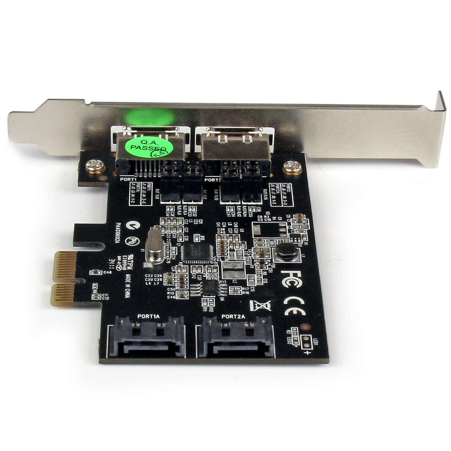 StarTech.com 2 Port PCI Express SATA 6 Gbps eSATA Controller Card - Dual Port PCIe Hub