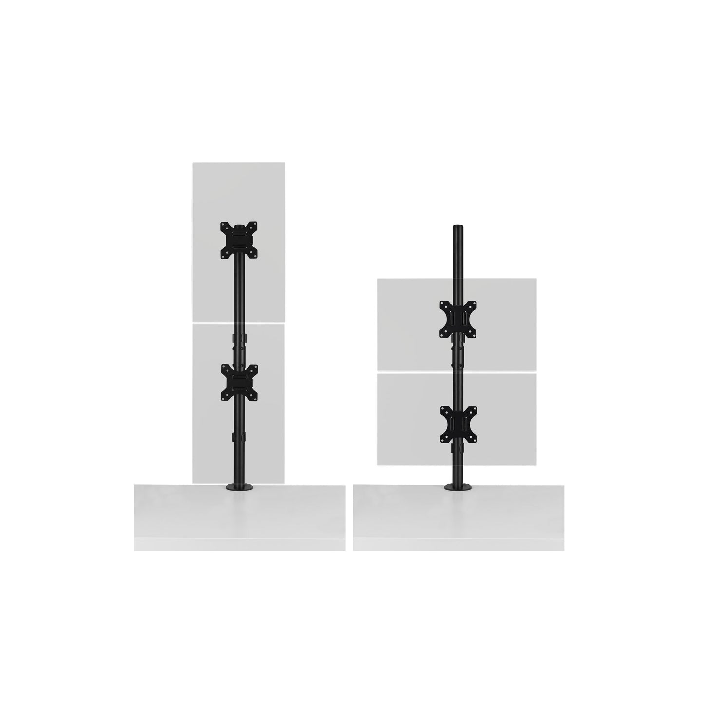 Kensington Vertical Stacking Dual Monitor Arm Mount