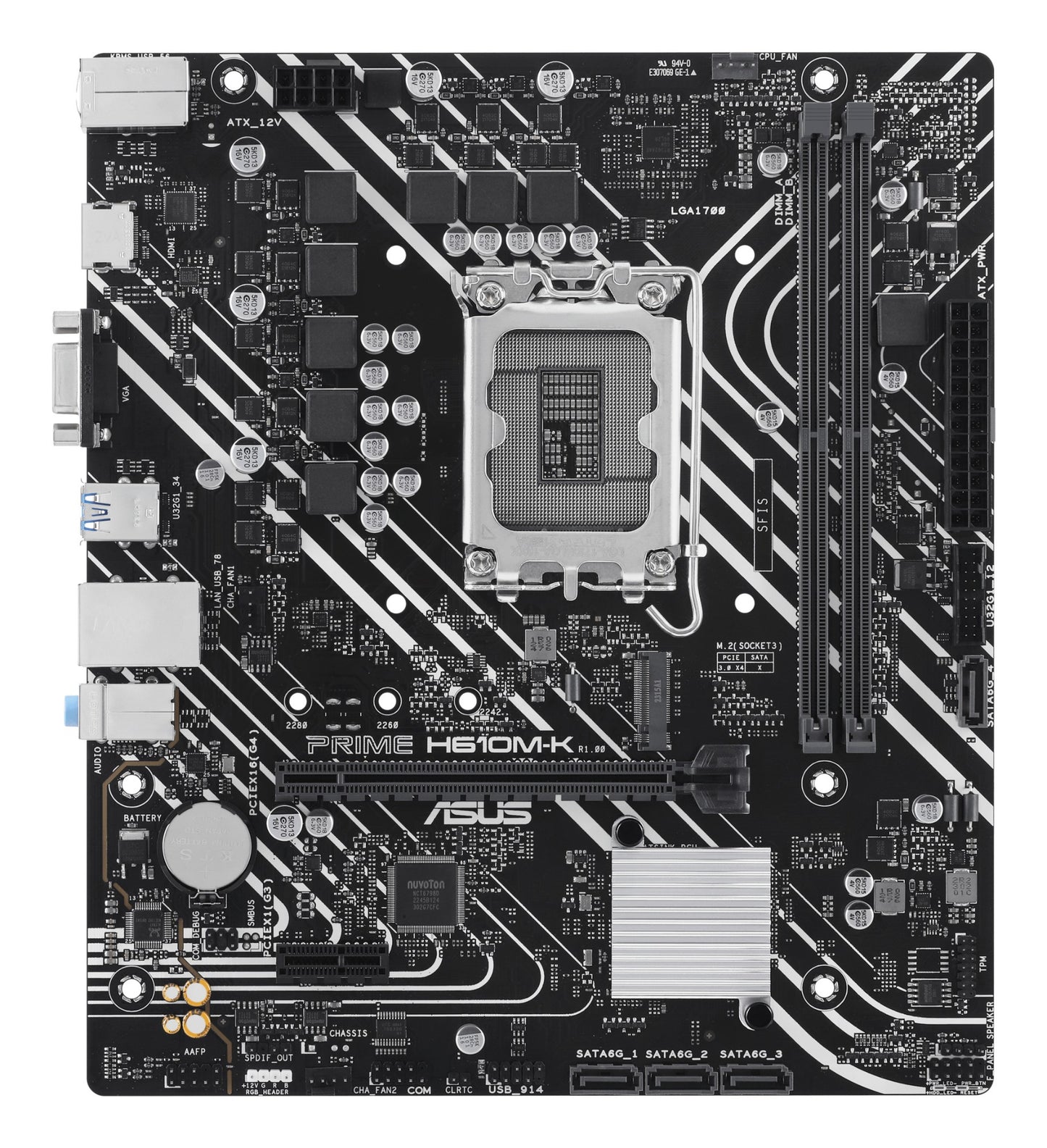 ASUS Prime H610M-K Intel H610 LGA 1700 micro ATX Motherboard